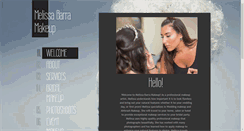 Desktop Screenshot of melissabarramakeup.com